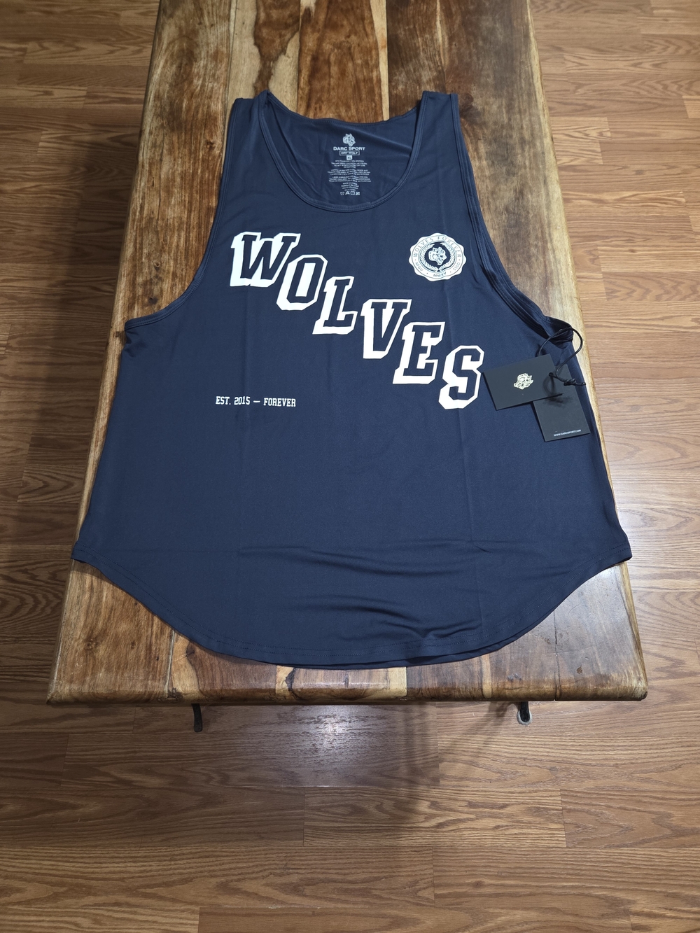 Darc Sport -Dry Wolf- Men's "STAIRS" Navy Graphic Tank-top